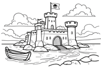 Pirate Fort – Pirate Fort Raid coloring page