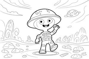 Martian Scout – Martian Explorers coloring page