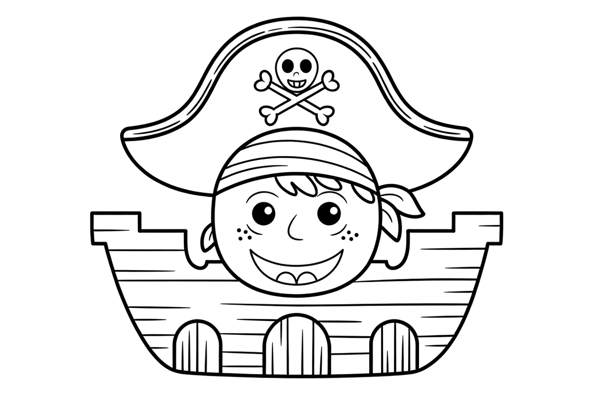 Pirate Fort – Pirate Fort Raid coloring page