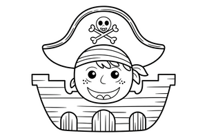 Pirate Fort – Pirate Fort Raid coloring page