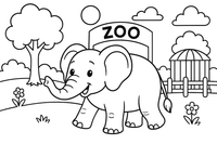 Zoo – Zoo Day coloring page