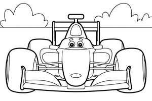 Formula 1 Car – Formula 1 Speed coloring page