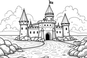 Pirate Fort – Pirate Fort Raid coloring page