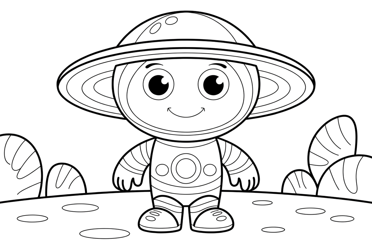 Martian Scout – Martian Explorers coloring page
