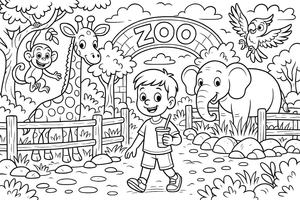 Zoo – Zoo Day coloring page