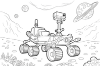 Space Rover – Space Rover Trails coloring page