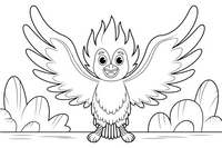 Phoenix Glow – Phoenix Legends coloring page