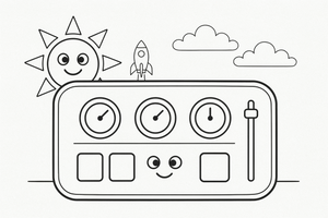 Rocket Control Panel – Rocket Air Adventure coloring page