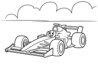 Formula 1 Pit Stop – Formula 1 Speed coloring page