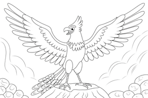 Phoenix Peak – Phoenix Legends coloring page