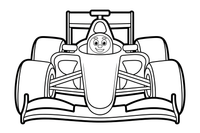 Formula 1 Race Start – Formula 1 Speed coloring page