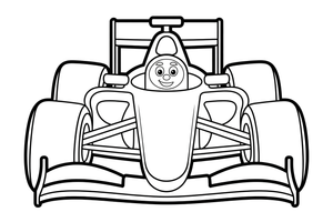 Formula 1 Race Start – Formula 1 Speed coloring page