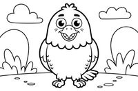 Gloomy Eagle – Eagle Emotions coloring page