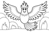 Phoenix Peak – Phoenix Legends coloring page