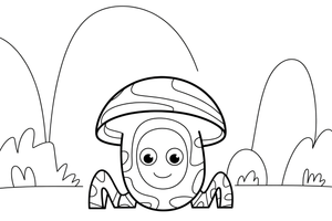 Martian treehouse adventure – Martian Outdoor Fun coloring page