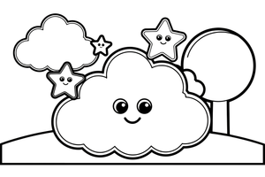 Fairy Godmother fairy dust – Fairy Godmother Fairy Scenes coloring page