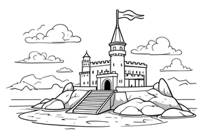 Pirate Fort Cannon – Pirate Fort Raid coloring page