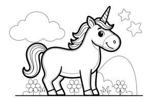 Enchanted Unicorn – Enchanted Unicorn Magic coloring page
