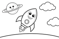 Rocket Cabin – Rocket Air Adventure coloring page