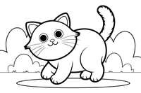 Ragdoll Cat climbing – Ragdoll Cat at Play coloring page