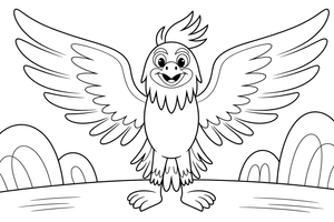 Phoenix Spirit – Phoenix Legends coloring page