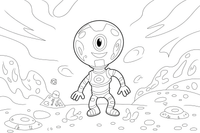 Martian Signal – Martian Explorers coloring page