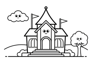 Princesses palace hall – Princesses in Royal Moments coloring page