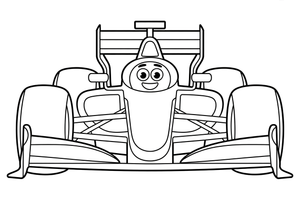 Formula 1 Podium – Formula 1 Speed coloring page