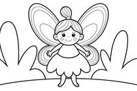Whimsical Fairy – Whimsical Fairy coloring page
