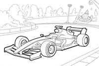 Formula 1 Podium – Formula 1 Speed coloring page