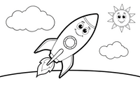 Rocket Horizon – Rocket Air Adventure coloring page
