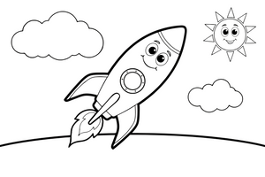 Rocket Horizon – Rocket Air Adventure coloring page
