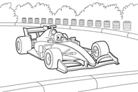 Formula 1 Overtake – Formula 1 Speed coloring page