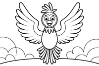 Phoenix Song – Phoenix Legends coloring page