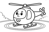 Helicopter Landing Pad – Helicopter Air Adventure coloring page