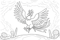 Phoenix Song – Phoenix Legends coloring page