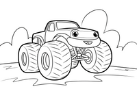 Monster Truck big jump – Monster Truck Sport Race Series coloring page