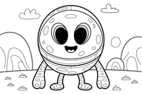Martian science project – Martian Outdoor Fun coloring page