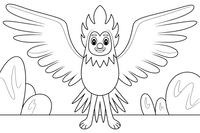 Phoenix Dawn – Phoenix Legends coloring page