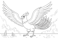 Phoenix Dawn – Phoenix Legends coloring page