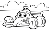 Formula 1 Helmet – Formula 1 Speed coloring page