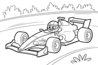 Formula 1 Helmet – Formula 1 Speed coloring page