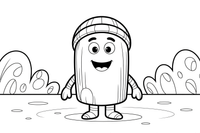 Martian movie night – Martian Outdoor Fun coloring page
