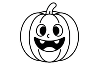 Halloween Trick-or-treat – Halloween Autumn Characters coloring page